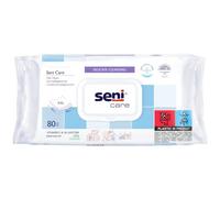 Seni - Lingettes de toilette nettoyantes - Solution idéale pour la toilette quotidienne rapide & efficace - Testés Dermatologiquement & Hypoallergéniques - Vegan - pH 5,5 - Sans Rinçage - 80 lingettes