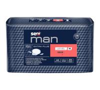 Seni - Man Extra Plus Level 4 - Protections pour homme incontinence légère à modérée - Haute absorption - Discret & anti-odeur - Sans latex - 15 pièces