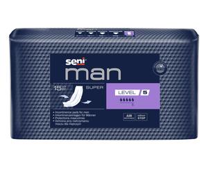 Seni Man Super Level 5 - Protection anatomique pour homme - 15 pièces
