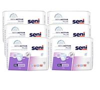 SENI - Slips Absorbants Seni Active Plus XL - Absorption Level 7 - Protection Fuite Urinaire - Incontinence - Couche Adulte - Anti Odeur - Ultra Doux - 6x10 Slips