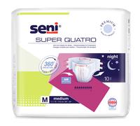 Seni Super Quatro Medium - 12 paquets de 10 protections