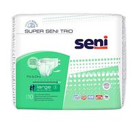 Seni Super Trio Large Nuit Plus Pack de 10 Sous-Vêtement de Protection pour Incontinence