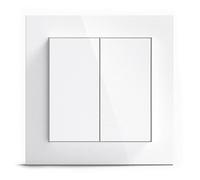 Senic GIRA + Friends of Hue Smart Switch | Compatible Philips Hue (Pas de Piles, Pas de Charge) | Interrupteur et variateur d'intensité Homekit sans Fil | Fabriqué en Allemagne | Gira Blanc Mat