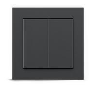 Senic GIRA + Friends of Hue Smart Switch | Compatible Philips Hue (Pas de Piles, Pas de Charge) | Interrupteur et variateur d'intensité Homekit sans Fil | Fabriqué en Allemagne | Gira Anthracite