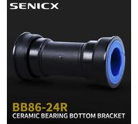 SENICX BB86 support de pédalier en céramique 86.5mm largeur de coque Pressfit 41 convient à l'axe de pédalier de route creux Shimano 24mm pièces de vélo BB86-24Road-Ceramic