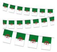 Senior-10M Drapeau Algérie Avec 30 Petits Drapeau Tissu Coloré Bannière Fanion Banderole Algérien Pour École Patio Piscine Camping Anniversaire Intérieur Extérieur Jardin Décoration De Noël[L1097]