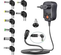 Senior-12W Adaptateur D'Alimentation Universel Usb Ca/Dc 3V / 4.5V / 5V / 6V / 7.5V / 9V / 12V Avec 8 Embouts Amovibles Pour Électronique Domestique ¿ 1,2A .[L1845]
