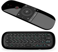 Senior-2.4Ghz Air Mouse Remote Control With Keyboard, Built-In Gyro Sensors Wireless Remote Control Air Fly Mouse Rechargeable For Android Tv Box, Smart Tv, Computer, Projector, Htpc[L129]