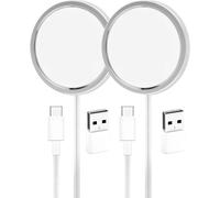 Senior-2 Pack Chargeur Sans Fil Pour Iphone 15w, Chargeur Rapide Usb C, Station De Charge Inductive Sans Pour Magsafe/Apple Iphone 16/16 Pro/16 Plus/16 Pro /15/15 Pro/15 Plus/14/13/12/Airpod[L2142]
