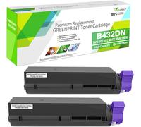Senior-2 Packs 45807106 Cartouche De Toner Compatible B412 B432 B512 Mb472 Mb492 Mb562 Noir 7000 Pages Haute Capacité Pour Imprimante Oki Okidata B412Dn B432Dn B512Dn Mb472W Mb472Dnw Mb492Dn Mb56[L431