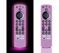 Senior-2 X Glow In The Dark Fire Stick Silicone Remote Control Cover Protector For Firestick 4K /Insignia/Pioneer/Omni (Qled) Tv Remote Control - Hot Pink[L1226]