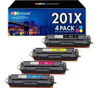 Senior-201X Cartouche De Toner Remplacement Pour 201X 400X 401X 402X 403X Pour Color Laserjet Pro Mfp M277Dw Mfp M277N M252N M252Dw Mfp M274N (Noir Cyan Magenta Jaune, 4-Pack)[L205]