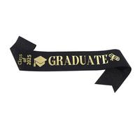 Senior 2025 Stash - Écharpes pour senior de classe 2025, ruban d'épaule avec lettres dorées scintillantes | Décorations de ceinture de cérémonie, accessoires de photomaton pour diplômés de la