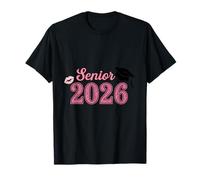 Senior 2026 Design Typographie Kiss and Cap T-Shirt