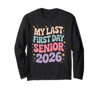 Senior 2026 Mon dernier Jour d'école Groovy Manche Longue