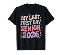 Senior 2026 Mon dernier Jour d'école Groovy T-Shirt