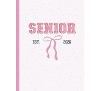 SENIOR 2026 Pink Varsity Patch: Signatures, Advice, Quotes, Photos or Notes - Scrapbook, Collect Memories from Friends, Teachers & Classmates, ... Hardcover, 100 Blank Pages, 8.25 x 11 inches