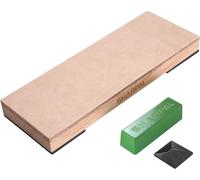 Senior-204n Kit De Courroie En Cuir Avec Composé De 53g Polis Et Guide D'angle De Pour Aigu R, Bloc De Couteaux 20cm X L 7,5cm, Couteaux D'affûtage, Rasoir À Main Levée Et C Aux À Bois[L1826]