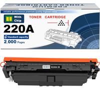 Senior-220A Cartouche De Toner Noir [Avec Puce] Compatible Pour 220A W2200A 220X W2200X Pour Color Laser Pro 4202Dw 4202Dn Mfp 4302Dw 4302Fdw 4302Fdn Imprimantes W2200A (Noir)[L1115]