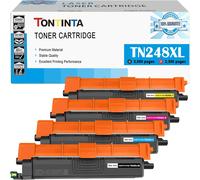 Senior-248Xl Tn248Xl 4 Couleurs Cartouches De Toner Compatibles Tn-248Xlbk Tn-248Xlc Tn-248Xlm Tn-248Xly Haute Capacité Pour Imprimante Brother Hl-L3215Cw L3220Cw Dcp-L3515Cdw L3560Cdw Mfc-L3740C[L123