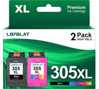 Senior-305Xl 305 Xl Cartouches D'Encre Remplacement Pour 305 Xl Pour Deskjet 2700 2720 2710 4120 4130 Envy 6000 6010 6020 6032 6420 6030 (1 Noir, 1 Couleur, 2 Pack)[L1531]