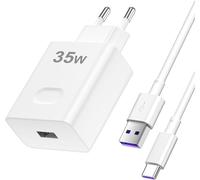 Senior-35W Supercharge Chargeur Rapide Pour Honor 90 Lite Magic6 Lite 200 Lite, 35W Supercharge Chargeur Rapide Avec Câble Usb C 5A 1M Pour Honor 400 90 70 Lite X8B Pour Honor X8B X8C X6B X8[L1309]