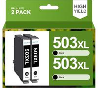 Senior-503Xl Lot De 2 Cartouches D'Encre 503 Xl Compatibles Avec 503 Pour Workforce Wf-2960Dwf Pour Xp 5200 Wf 2960 Xp-5205 Wf-2965Dwf Xp 5200 Wf2960 Wf2965 Noir[L1796]
