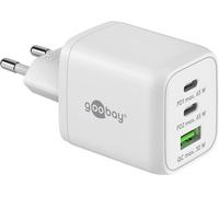 Senior-64754 Chargeur Rapide Multiport Usb-C Pd Nano (65 W) / 2 X Usb-C Pd 1 X Usb-A Quick Charge/Adaptateur Secteur Pour Câbles De Charge Iphone Et Autres Téléphones Mobiles/Blanc[L2107]