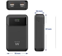 Senior-65 W Power Bank, 65 W 20 000 Mah Batterie Externe À Charge Rapide, Chargeur Portable Entrée Et Sortie Usb C Pour Macbook Pro Steam Deck Iphone 16 15 14 13 12 Pro Mini Samsung S22 S21 [L398]