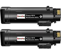 Senior-6510 6515 Cartouches De Toner Noir Compatible Pour Xerox Phaser 6510N 6510Dn 6510Dni 6510Dnm Workcentre 6515N 6515Dn 6515Dni 6515Dnm Imprimante 5500 Pages (2 Noir)[L365]