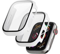 Senior-Apple Watch Series 8/7 Case 2 Pack With Glass Screen Protector Compatible With Apple Watch Series 8/7 45mm Hd Clear Protective Case Cover[L1067]