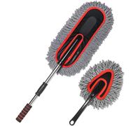 Senior-Auto Wash Brush, Portable Cleaning Duster, 2x Extendable No Scratch Soft Tool For Exterior Maintenance, Household Dusting Detailing Automotive Interior Accessories, 35.43 Inches[L2399]