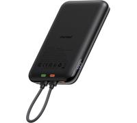 Senior-Batterie Externe, 10000mah Charge Rapide 20w Ultra Slim Power Bank Avec Câble Intégré, Chargeur Portable Magnétique Non Sans Fil De Avec L'ecran Led Compatible Avec Iphone Samsung(Bla[L795]