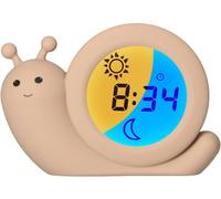Senior-Bc110be Simon - Réveilleur - Réveil Éducatif Pour Enfants - Veilleuse - Apprendre À Dormir Et Se Réveiller Avec Un Réveil Led Pour Enfants - Escargot, Taupe[L480]