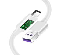 Senior-Câble Usb C,Usb Type C 100w/5a Charge Rapide Avec Affichage À Led Intelligent Pour Samsung S20/S10/S9/S8, Huawei P30 Pro, P20 Pro, Xiaomi Lg V40 Et Autre Chargeur Usb C-1.2m[L1099]