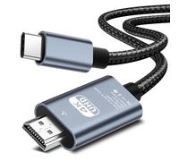 Senior-Câble Usb C Vers Hdtv 4K @ 30 Hz 2 M, Câble Usb Type C Vers Hdtv Uhd Tressé Adaptateur Thunderbolt 3/4 Compatible Avec Téléphone 16/15 Pro , Tablettes, Bloc-Notes[L1842]