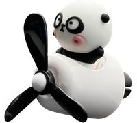 Senior-Car Air Freshener, Cartoon Panda Pilot Car Air Fresheners, Abs, Pvc Material, Aromatherapy Fragrance Perfume For Outlet Decoration, Men, Women, Interior, Bedroom, Living Room, 2.05x2.09x2.[L244