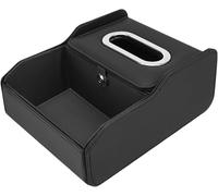 Senior-Car Armrest Storage, Auto Arm Rest Ticket Box, Multifunctional Center Console Cup And Tissue Holder Ideal For Road Trips, Truck Cabin Interior Accessories 8.86x6.89x3.94 Inch[L149]