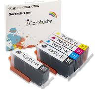 Senior-Cartouches D'Encre Compatible Pour 364Xl Deskjet 3070 3520 Officejet 4610 4620 Photosmart 5510 5520 6510 6520 7510 7520 C3640 C5300 C5380 C5390 C6300 C6340 C6350 C6380 (2Bk 1C 1M 1Y)[L864]