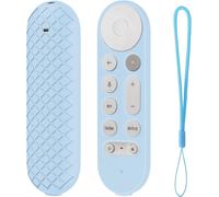 Senior-Case Compatible With Google Tv Streamer 4K 2024, Ultra-Thin And Lightweight, Anti-Drop, Anti-Collision, Silicone Protective Cover For Remote Control. Sky Blue[L1023]
