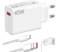 Senior-Chargeur 45w Pour Xiaomi, Chargeur Rapide Charge Turbo Pour Avec Câble Usb C 1m, Bloc Adaptateur 45w Usb C Portable Pour Xiaomi Note 13 12 11 10 Pro 13x Poco M6 X5 M5s M4 X3 F3 Mi 11 [L331]