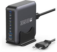 Senior-Chargeur Usb C, 350W Type C Adaptateur Secteur Chargeur, 8-Port Pr Multiple, Pd 100W Chargeur Rapide Avec Gan Iii Tech, Compatible Avec Iphone/Samsung/Google/Laptop/Macbook Pro/Macboo[L368]