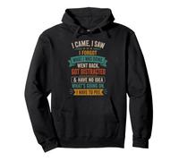 Senior Citizen I Came I Saw I Forgot What I Was Doing Retro Sweat à Capuche