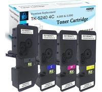 Senior-Compatible Cartouche De Toner Tk5240 Tk-5240 Pour Kyocera Ecosys P5026Cdn P5026Cdw M5526Cdn M5526Cdw Imprimante, 4000 & 3000 Pages, Tk5240K Tk5240C Tk5240M Tk5240Y ( 4 Couleurs )[L1395]
