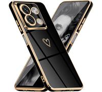 Senior-Coque Placage Pour Xiaomi Note 13 5g, Brillant Housse De Élégant Modèle De Coeur Conception Miroir Avec Protégé Camera Tpu Souple Anti-Rayures Antichoc Coque Pour Xiaomi Note 13 5g[L184]