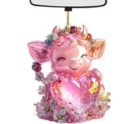 Senior-Cute Cow Car Ornament, Cow Rearview Pendant, Car Rearview Charm, Animal Car Pendant, Cow Vehicle Decor, Acrylic Cow Pendant, Rearview Decoration, Cow Car Accessories, Car Interior Styling,[L125