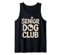 Senior Dog Club | Design Vintage pour Chien Débardeur