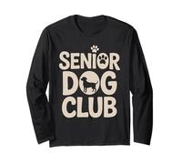 Senior Dog Club | Design Vintage pour Chien Manche Longue