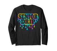 Senior Drip 12th Grade Graduating Seniors Graduation Manche Longue