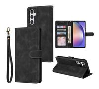 Senior-Étui Portefeuille En Cuir À Rabat Magnétique, Cadre De Carte, Pour Samsung Galaxy A03 A04s A12 A13 A14 A23 A31 A32 A33 A34 A51 A52 A53 A54 A71,Galaxy A32 5g,Black[L595]